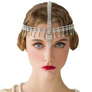1920s Headband Rhinestone Flapper Hair Accessories for Costume Party